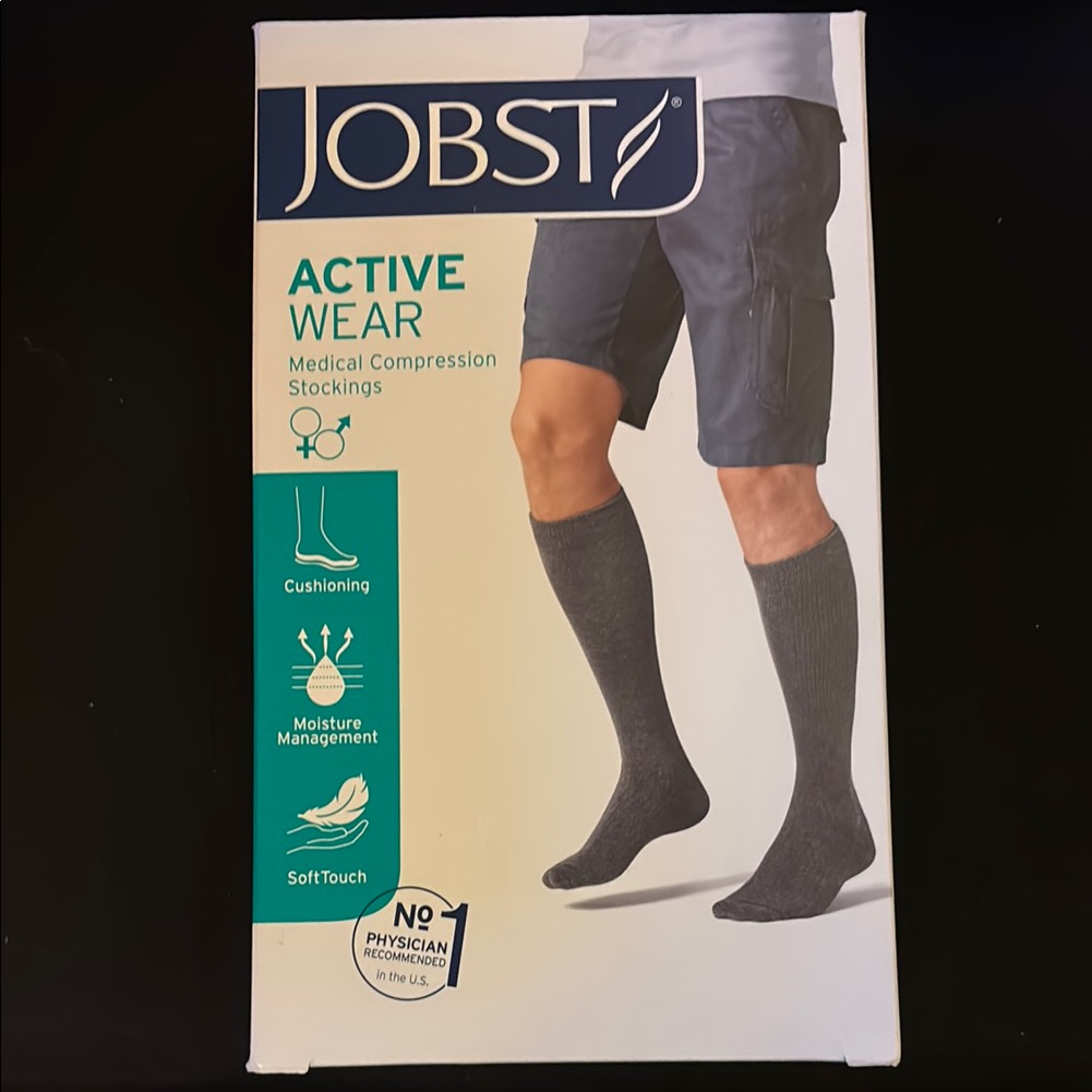 Jobst Active Wear Compression Socks  2030 Mmhg White New